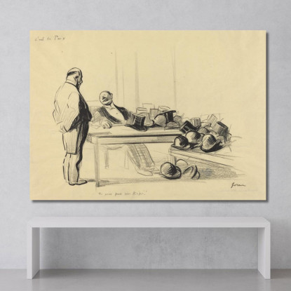 È La Pace. Non Vedi Un Kepi! Jean-Louis Forain jfr17 quadro stampato su tela
