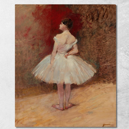 Ballerina In Piedi Jean-Louis Forain jfr20 quadro stampato su tela