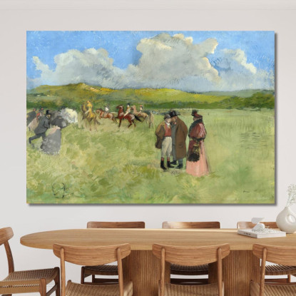 L'Ippodromo Jean-Louis Forain jfr55 quadro stampato su tela