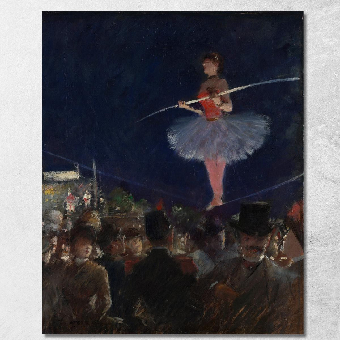 Funambolo Jean-Louis Forain jfr61 quadro stampato su tela Funambolo Jean-Louis Forain jfr61 quadro stampato su tela