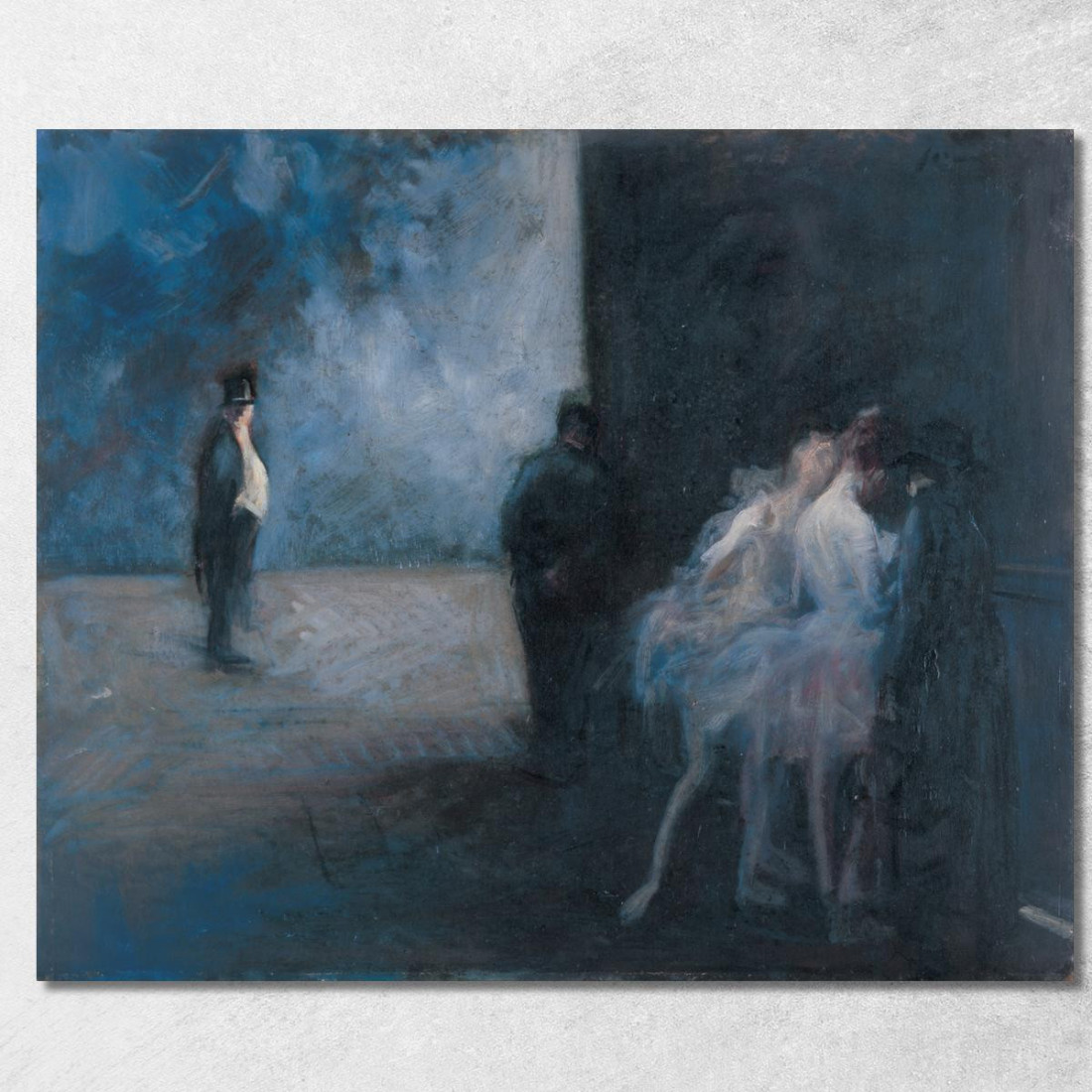Sinfonia In Blu Dietro Le Quinte Jean-Louis Forain jfr66 quadro stampato su tela Sinfonia In Blu Dietro Le Quinte Jean-Louis Forain jfr66 quadro stampato su tela