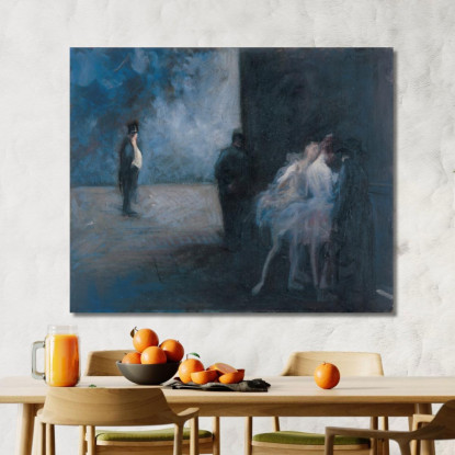 Sinfonia In Blu Dietro Le Quinte Jean-Louis Forain jfr66 quadro stampato su tela
