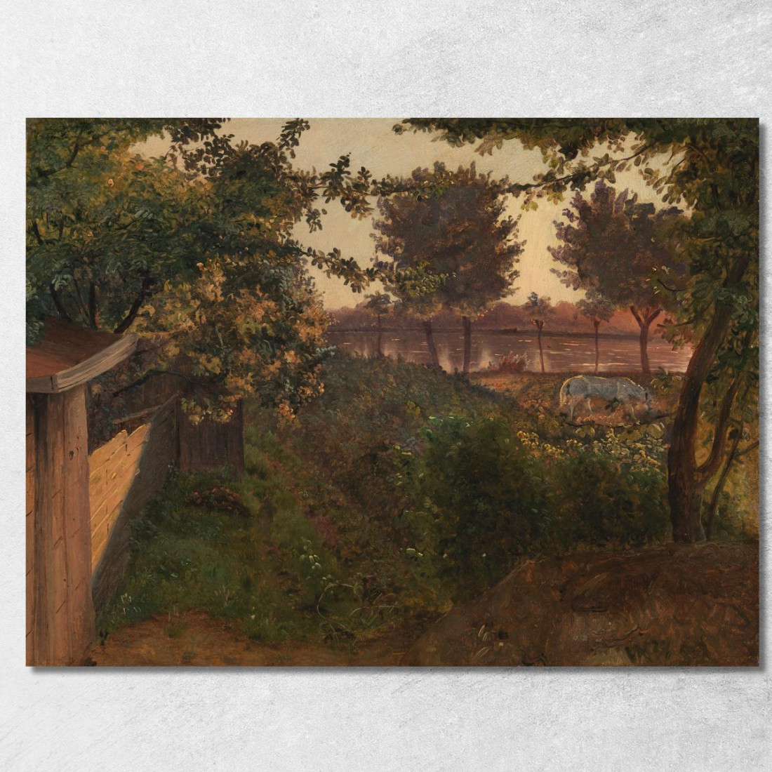 Sera Su Una Costa Rocciosa. Vista Da Monte Sant'Angelo Johan Christian Dahl jcd16 quadro stampato su tela Sera Su Una Costa Rocciosa. Vista Da Monte Sant'Angelo Johan Christian Dahl jcd16 quadro stampato su tela