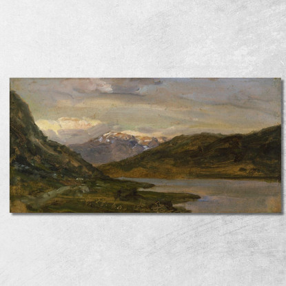 Paesaggio A Nystuen Sul Filefjell Johan Christian Dahl jcd30 quadro stampato su tela