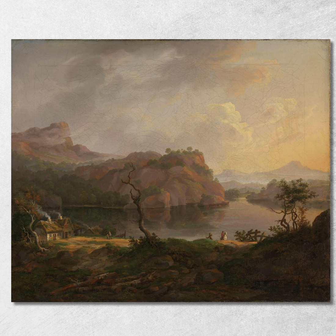 Paesaggio Nordico Con Un Albero Morto Johan Christian Dahl jcd39 quadro stampato su tela Paesaggio Nordico Con Un Albero Morto Johan Christian Dahl jcd39 quadro stampato su tela
