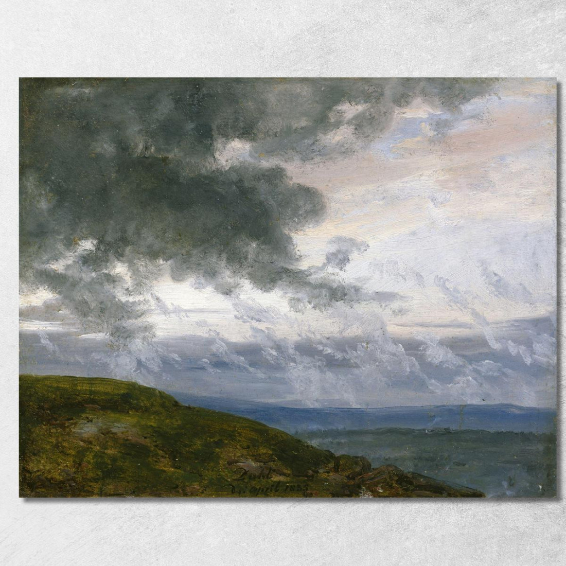 Nuvole Di Tempesta Johan Christian Dahl jcd50 quadro stampato su tela Nuvole Di Tempesta Johan Christian Dahl jcd50 quadro stampato su tela
