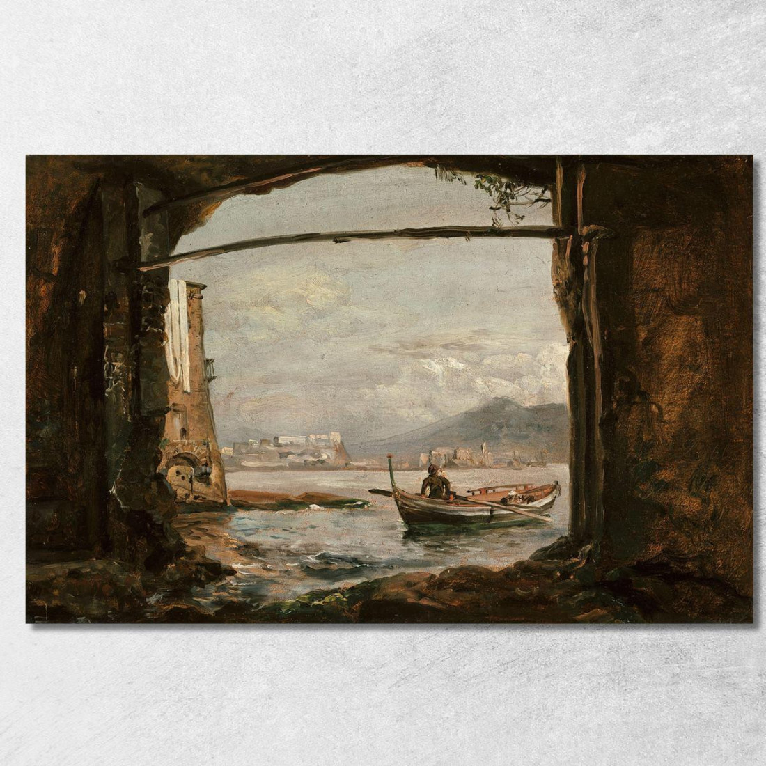 Veduta Da Una Grotta Vicino A Posillipo Johan Christian Dahl jcd79 quadro stampato su tela Veduta Da Una Grotta Vicino A Posillipo Johan Christian Dahl jcd79 quadro stampato su tela