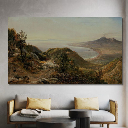 Veduta Da Pimonte Johan Christian Dahl jcd82 quadro stampato su tela