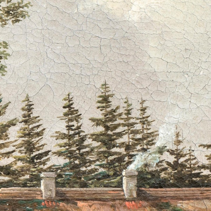 Skovlyst'. La Casa Del Guardaboschi A Hillerod Johan Christian Dahl jcd100 quadro stampato su tela