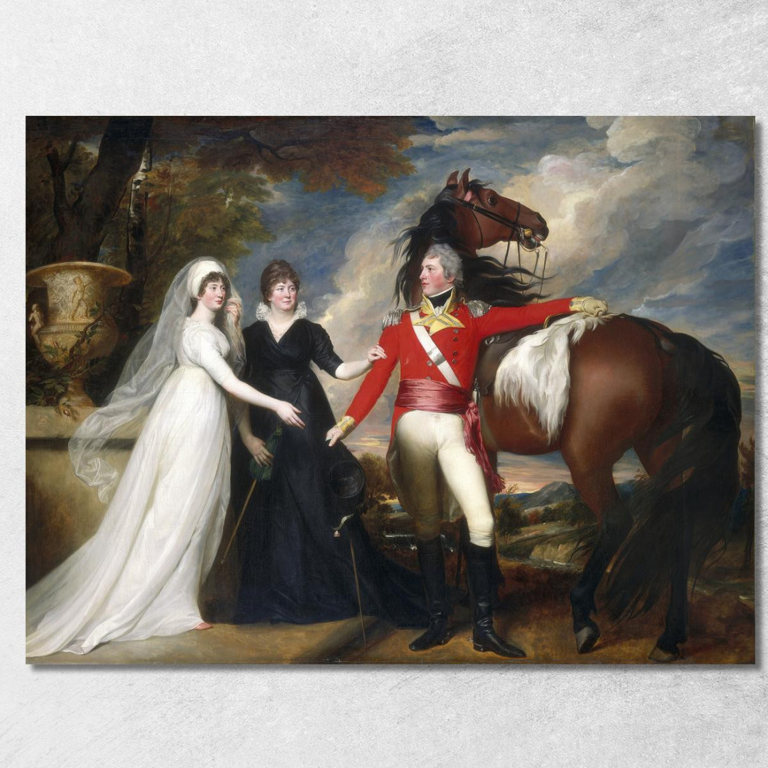 Colonnello William Fitch E Le Sue Sorelle Sarah E Ann Fitch John Singleton Copley jsg8 quadro stampato su tela Colonnello William Fitch E Le Sue Sorelle Sarah E Ann Fitch John Singleton Copley jsg8 quadro stampato su tela