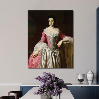 Eunice Dennie Burr John Singleton Copley jsg17 quadro stampato su tela