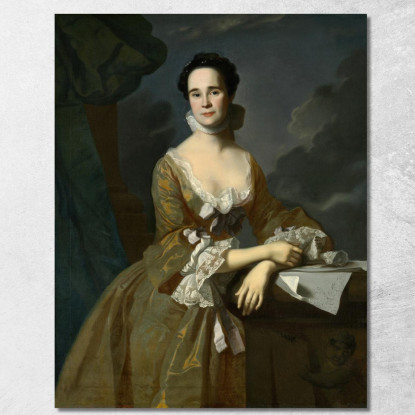 Signora Daniel Hubbard – Mary Greene John Singleton Copley jsg38 quadro stampato su tela