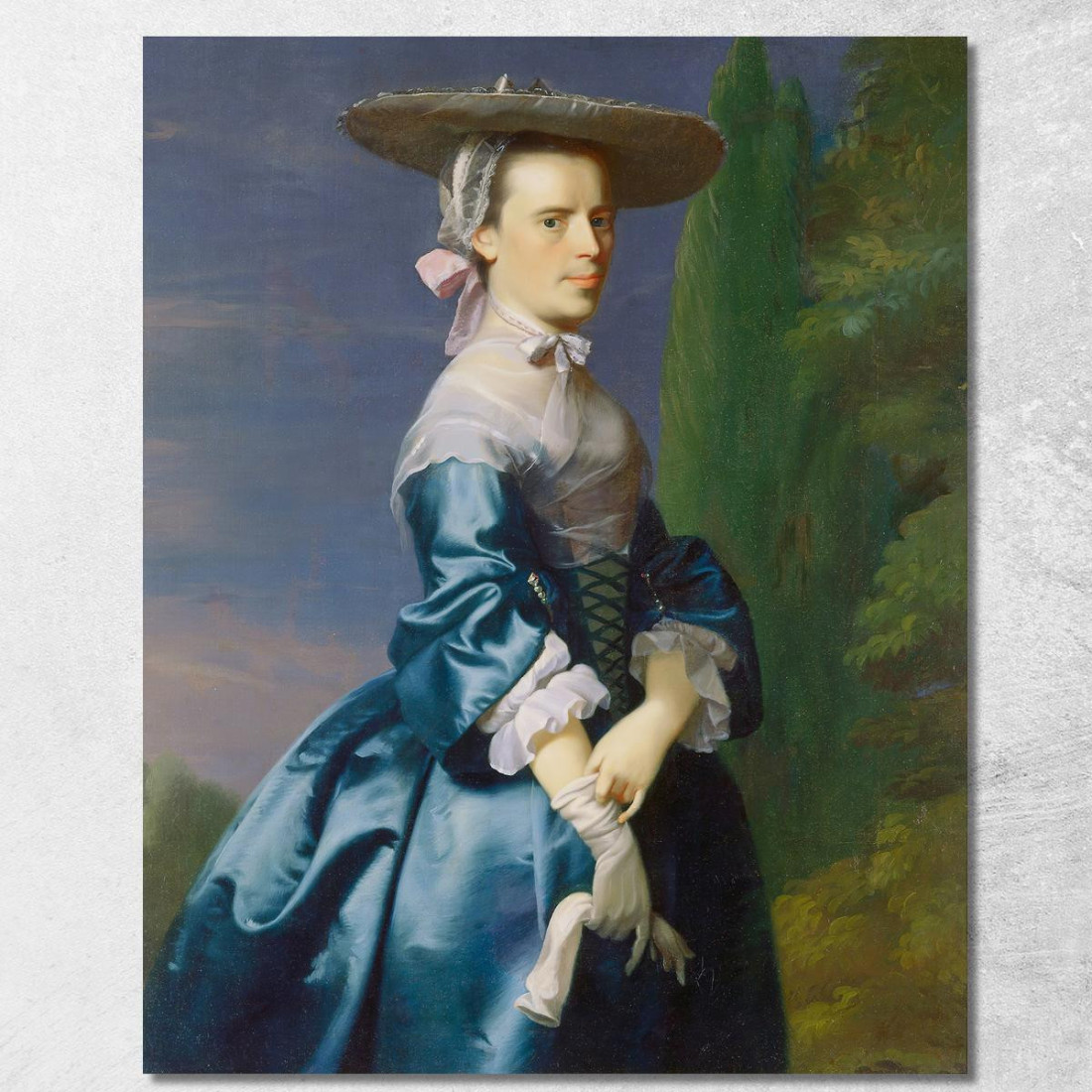 Ritratto Di Sarah Allen Nata Sargent John Singleton Copley jsg57 quadro stampato su tela Ritratto Di Sarah Allen Nata Sargent John Singleton Copley jsg57 quadro stampato su tela