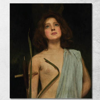 Un Giovane Santo John William Waterhouse jww5 quadro stampato su tela