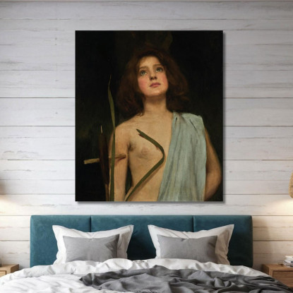 Un Giovane Santo John William Waterhouse jww5 quadro stampato su tela