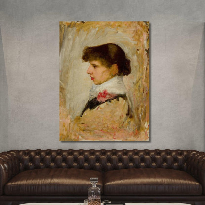 Testa Di Una Modella 2 John William Waterhouse jww15 quadro stampato su tela