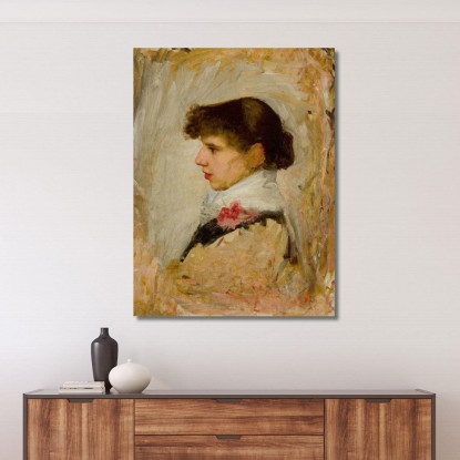 Testa Di Una Modella 2 John William Waterhouse jww15 quadro stampato su tela
