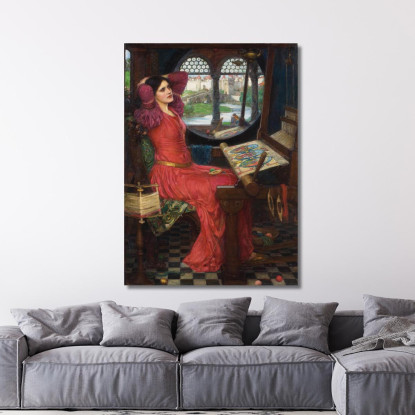 Sono Mezza Stanca Delle Ombre Disse La Signora Di Shalott John William Waterhouse jww17 quadro stampato su tela