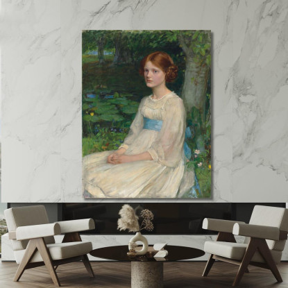 Signorina Betty Pollock John William Waterhouse jww26 quadro stampato su tela