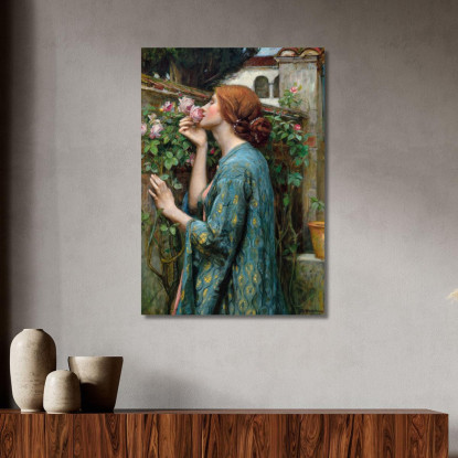 L'Anima Della Rosa John William Waterhouse jww38 quadro stampato su tela