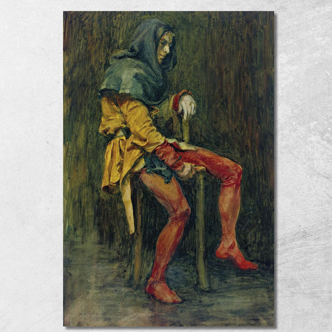 Touchstone Il Giullare John William Waterhouse jww40 quadro stampato su tela Touchstone Il Giullare John William Waterhouse jww40 quadro stampato su tela