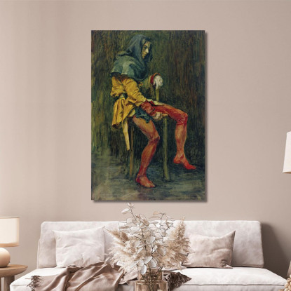 Touchstone Il Giullare John William Waterhouse jww40 quadro stampato su tela