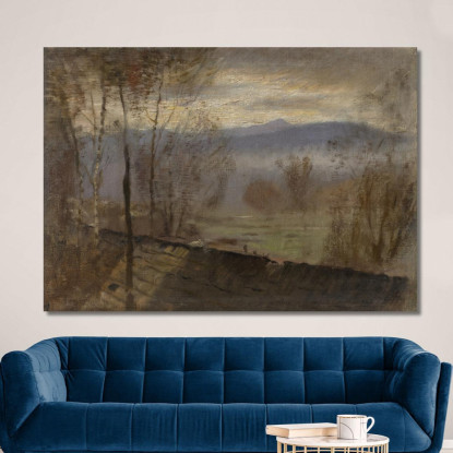 Paesaggio Al Crepuscolo Con Un Fiume Ladislav Mednyánszky lmd14 quadro stampato su tela