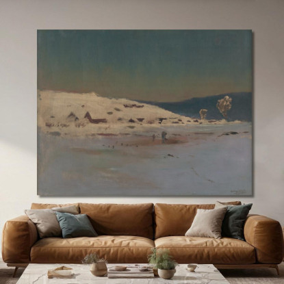 Paesaggio Invernale 2 Ladislav Mednyánszky lmd65 quadro stampato su tela