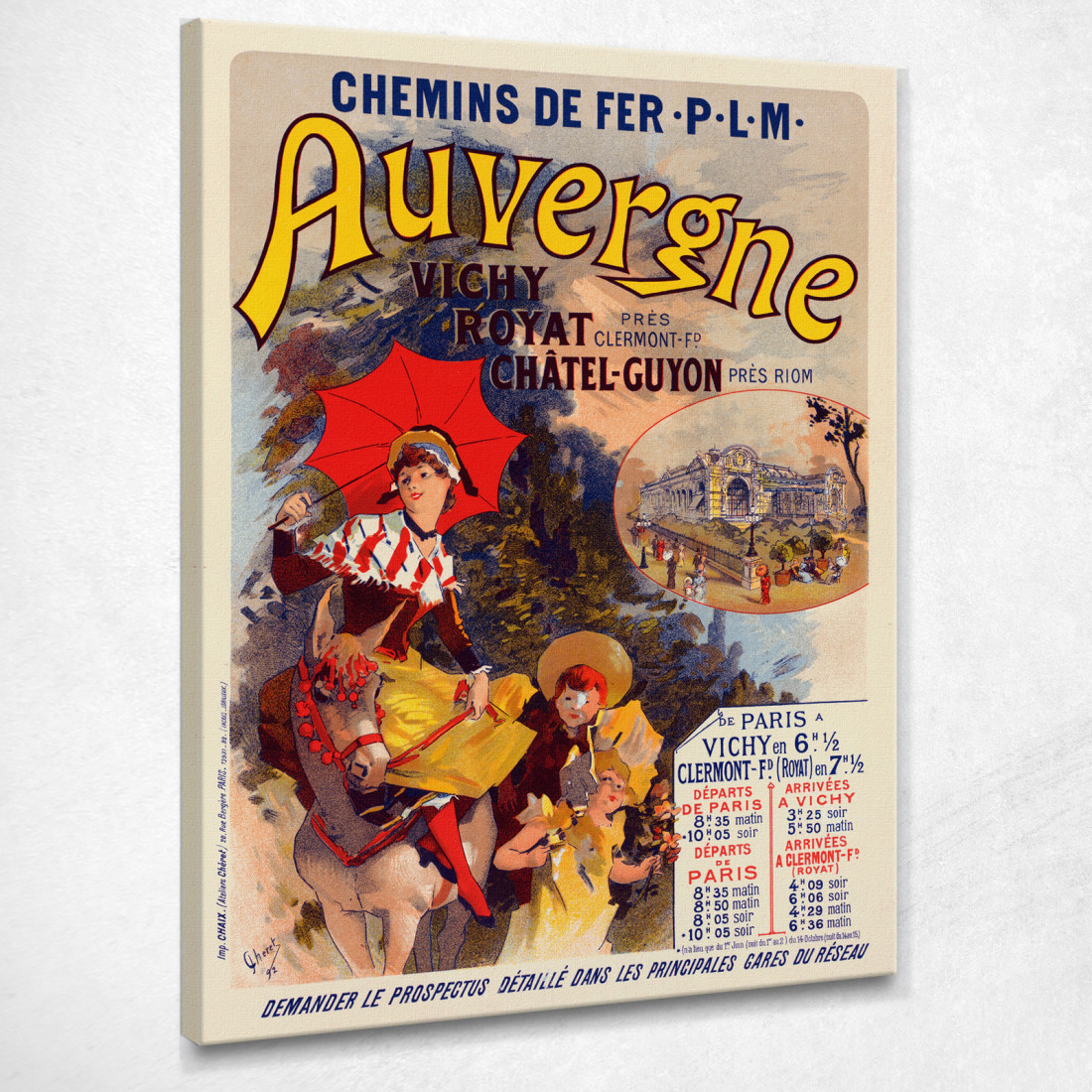 Alvernia Jules Chéret jch73 quadro stampato su tela Alvernia Jules Chéret jch73 quadro stampato su tela