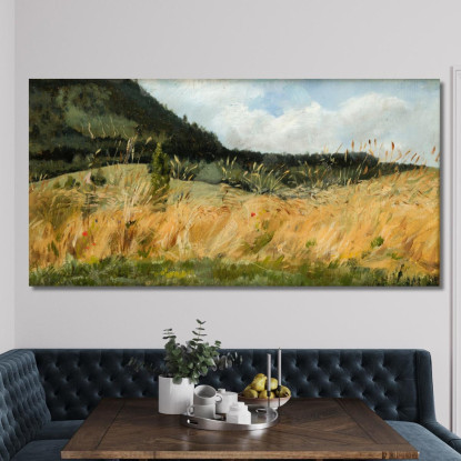 Campo Di Grano Leon Wyczółkowski lwy9 quadro stampato su tela