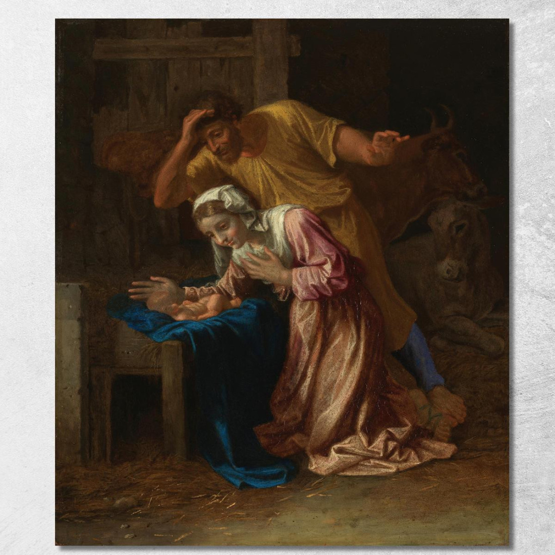 Nascita Di Cristo Nicolas Poussin nps7 quadro stampato su tela Nascita Di Cristo Nicolas Poussin nps7 quadro stampato su tela