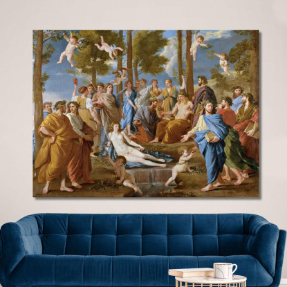 Il Parnaso Nicolas Poussin nps9 quadro stampato su tela