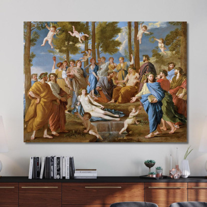 Il Parnaso Nicolas Poussin nps9 quadro stampato su tela