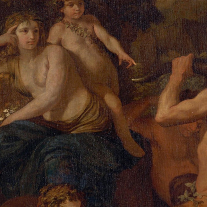 L'Infanzia Di Bacco Nicolas Poussin nps17 quadro stampato su tela