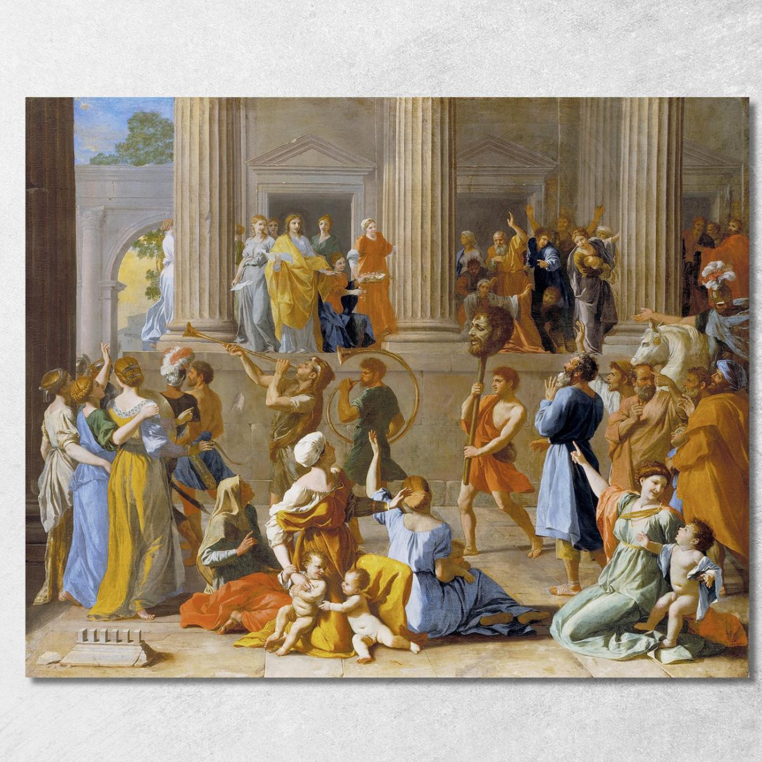 Il Trionfo Di Davide Nicolas Poussin nps46 quadro stampato su tela Il Trionfo Di Davide Nicolas Poussin nps46 quadro stampato su tela