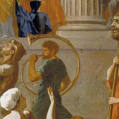 Il Trionfo Di Davide Nicolas Poussin nps46 quadro stampato su tela