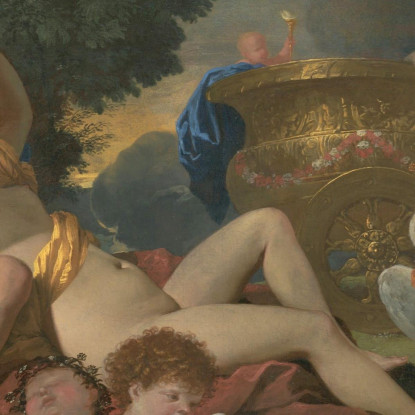 Venere E Adone Nicolas Poussin nps48 quadro stampato su tela