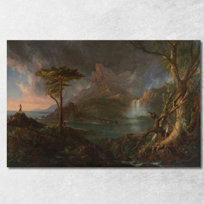 Una Scena Selvaggia Thomas Cole tcl4 quadro stampato su tela