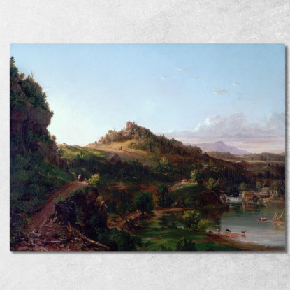 Paesaggio Dei Catskill Thomas Cole tcl7 quadro stampato su tela