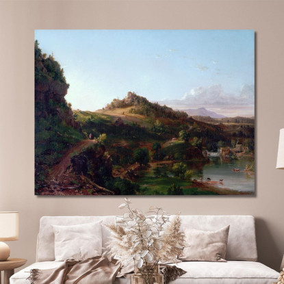 Paesaggio Dei Catskill Thomas Cole tcl7 quadro stampato su tela