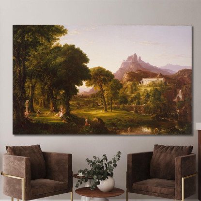 Sogno Di Arcadia Thomas Cole tcl12 quadro stampato su tela