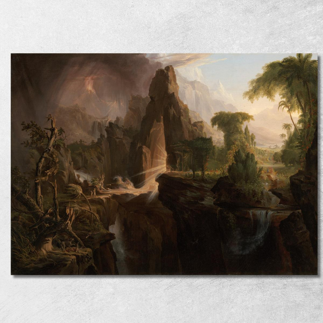 Cacciata Dal Giardino Dell'Eden Thomas Cole tcl13 quadro stampato su tela Cacciata Dal Giardino Dell'Eden Thomas Cole tcl13 quadro stampato su tela