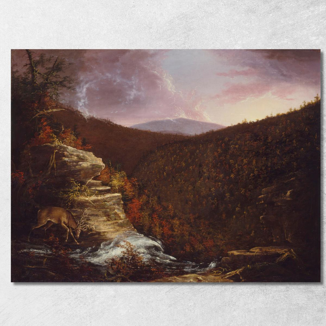 Dalla Cima Delle Cascate Di Kaaterskill Thomas Cole tcl14 quadro stampato su tela Dalla Cima Delle Cascate Di Kaaterskill Thomas Cole tcl14 quadro stampato su tela