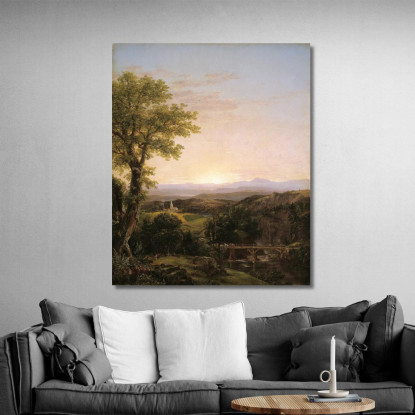 Paesaggio Del New England Thomas Cole tcl24 quadro stampato su tela