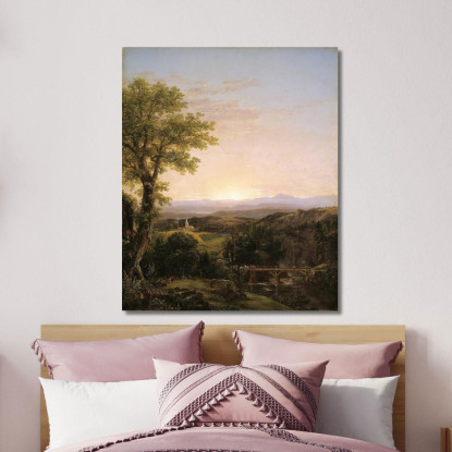 Paesaggio Del New England Thomas Cole tcl24 quadro stampato su tela