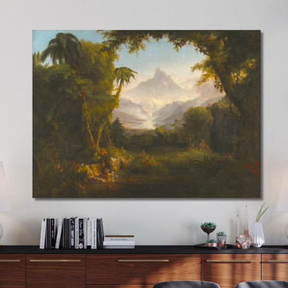 Il Giardino Dell'Eden Thomas Cole tcl37 quadro stampato su tela