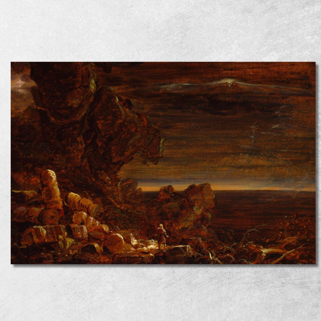 Il Pellegrino Del Mondo Alla Fine Del Suo Viaggio (Studio Per La Serie "La Croce E Il Mondo") Thomas Cole tcl43 quadro stampato Il Pellegrino Del Mondo Alla Fine Del Suo Viaggio (Studio Per La Serie "La Croce E Il Mondo") Thomas Cole tcl43 quadro stampato