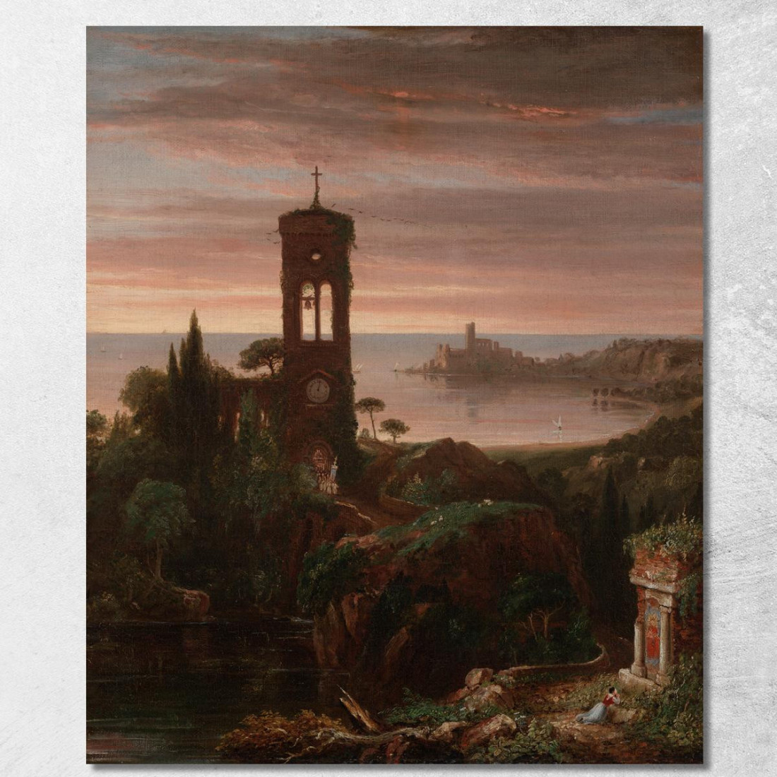 L'Inno Del Vespro Thomas Cole tcl47 quadro stampato su tela L'Inno Del Vespro Thomas Cole tcl47 quadro stampato su tela