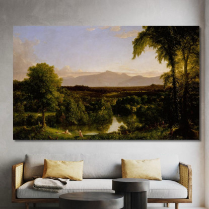 Veduta Sui Catskill: Inizio Autunno Thomas Cole tcl56 quadro stampato su tela