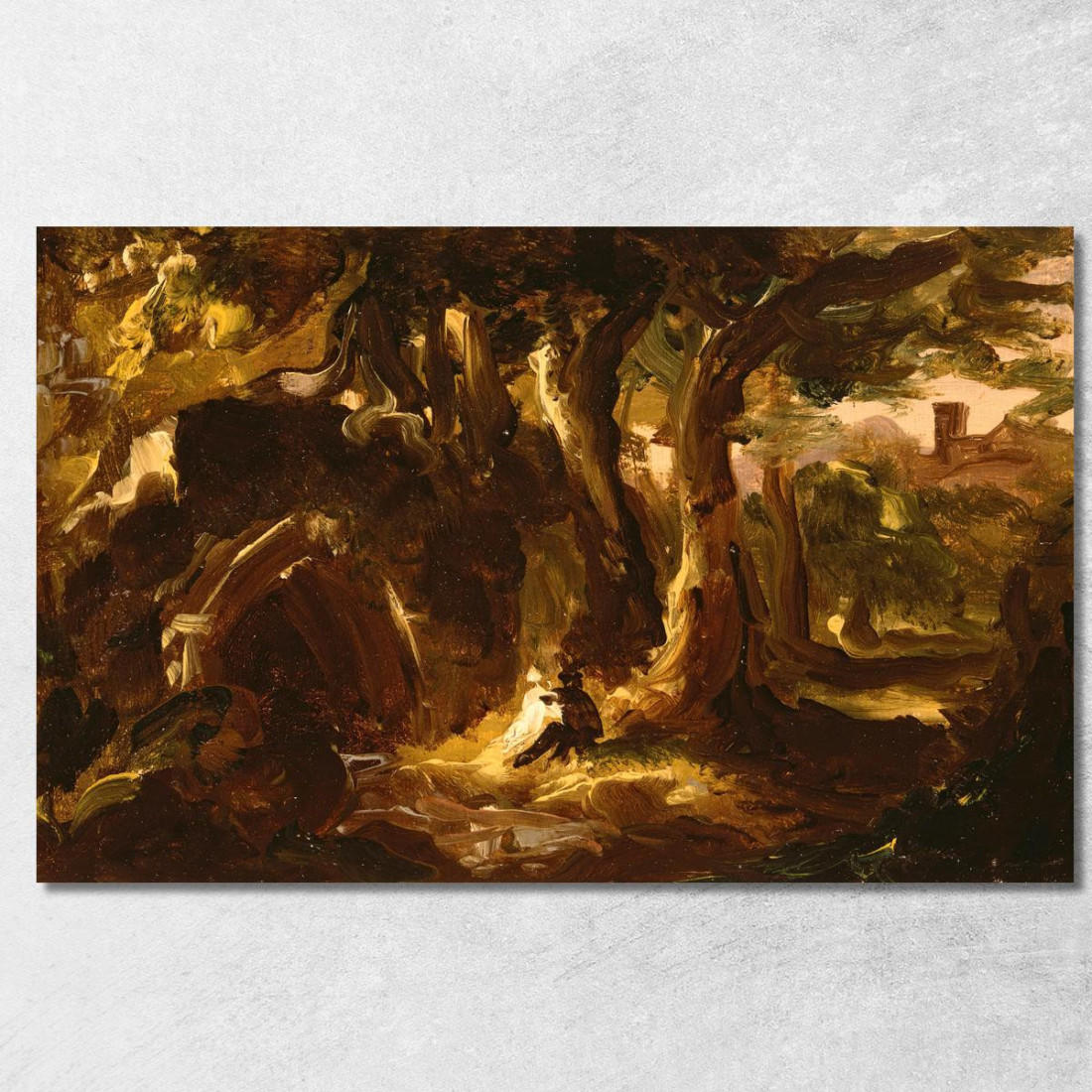 Paesaggio Boscoso Con Figure Thomas Cole tcl58 quadro stampato su tela Paesaggio Boscoso Con Figure Thomas Cole tcl58 quadro stampato su tela